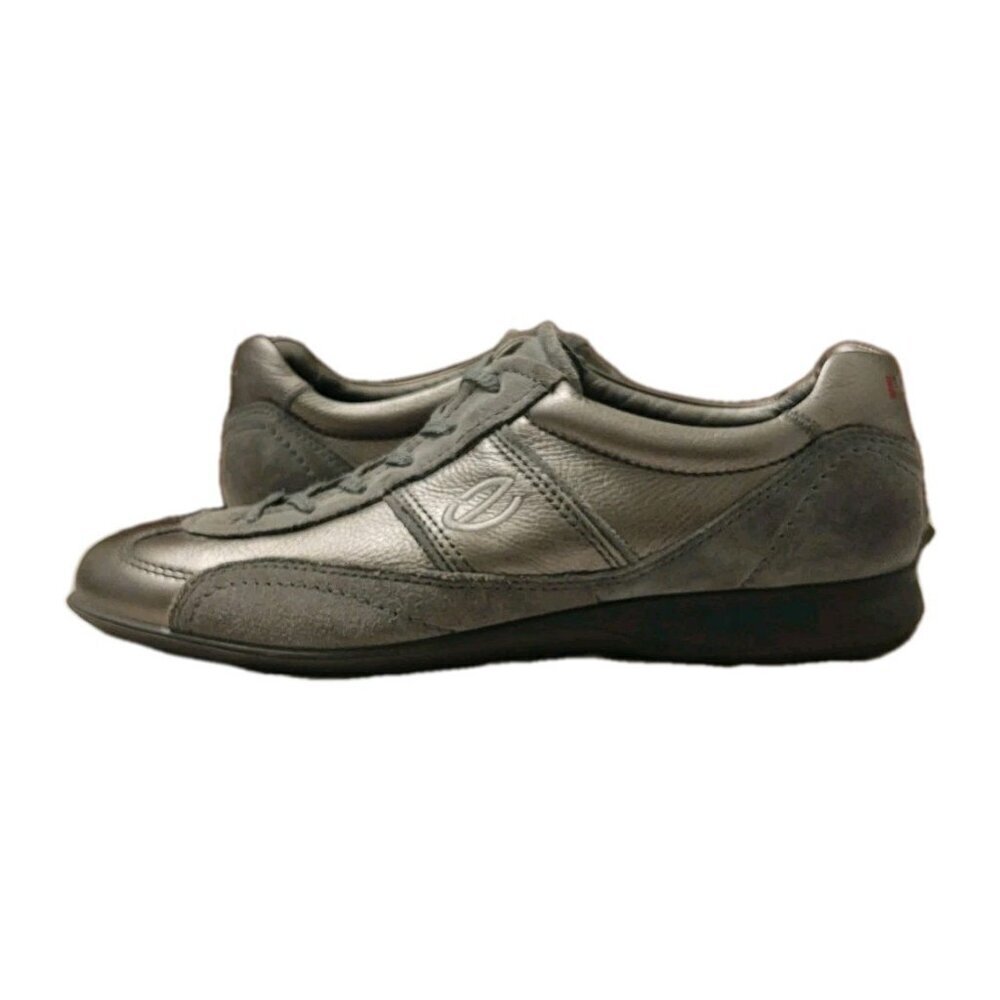 ecco Life Sneaker Buffed Silver/Titanium Life Tie Shoe Women's EU 36 US 6 - Picture 8 of 16